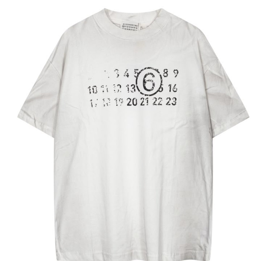 Maison Martin Margiela White Graphic Short Sleeve Tee